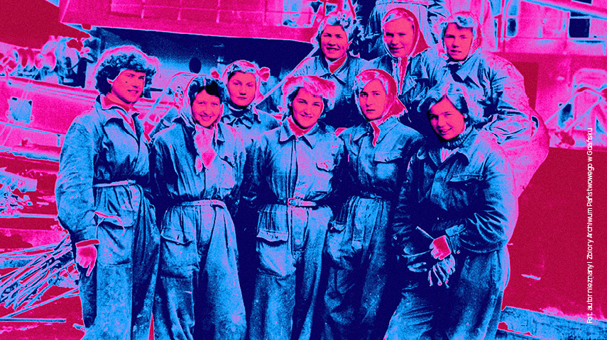 Kobiety pracujące w stoczni