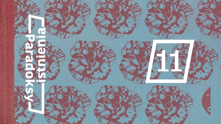 Okładka książki, niebieska z czerwonymi różami, na środku tytuł 